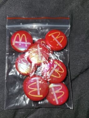 McDonald's Red and Yellow Logo Focal Beads - Set of 10